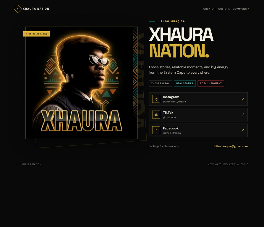 Xhaura Nation previous work